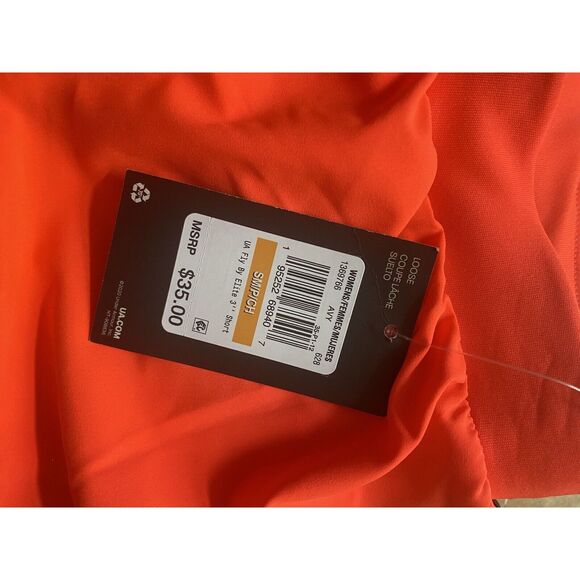 NWT Under Armour S UA Fly By Elite 3” Shorts Bright Coral - Picture 2 of 4